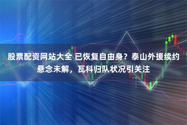 股票配资网站大全 已恢复自由身?泰山外援续约悬念未解,瓦科归队状况引关注